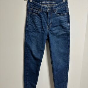 American Eagle Outfitters Women's Dark Blue Skinny Jeans